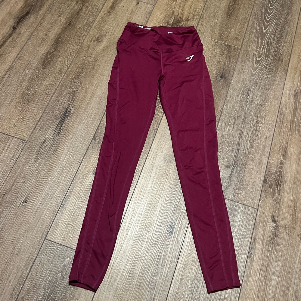 Gymshark Women's Leggings with Pockets - XS - Raspberry